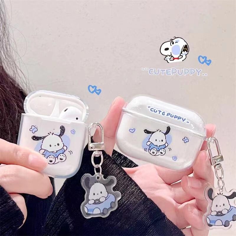 Cute Pacha Dog Apple 2Nd Generation Headphone Protective Case Suitable for AirPods Pro Headphone Case Cartoon Transparent Soft Case Cute Pacha Dog Apple 2Nd Generation Headphone Protective Case Suitable for AirPods Pro Headphone Case Cartoon Transparent Soft Case