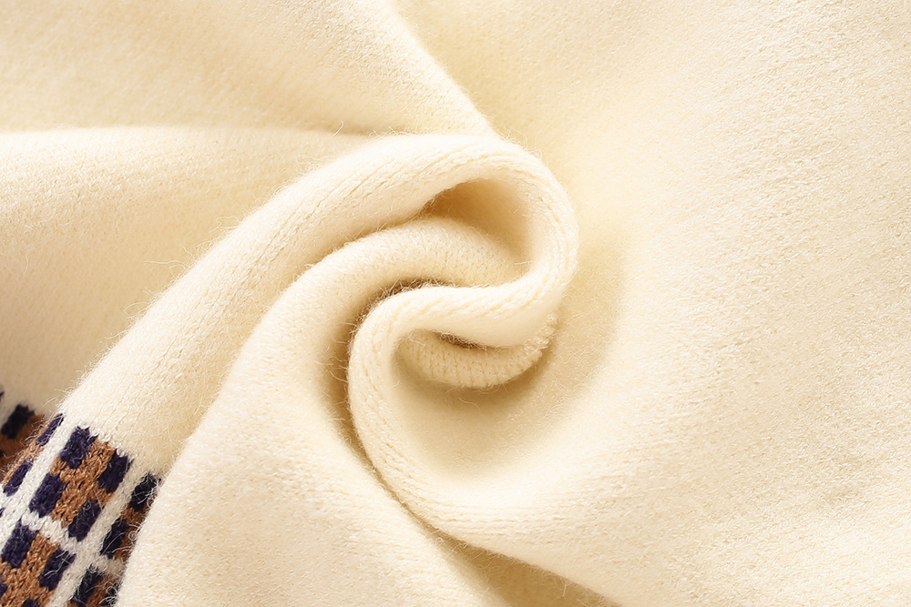 Pull deux pièces pour fille, ensemble Cardigan tricoté à carreaux, petit parfum, nouvelle édition coréenne, automne/hiver 2022_voghion.com