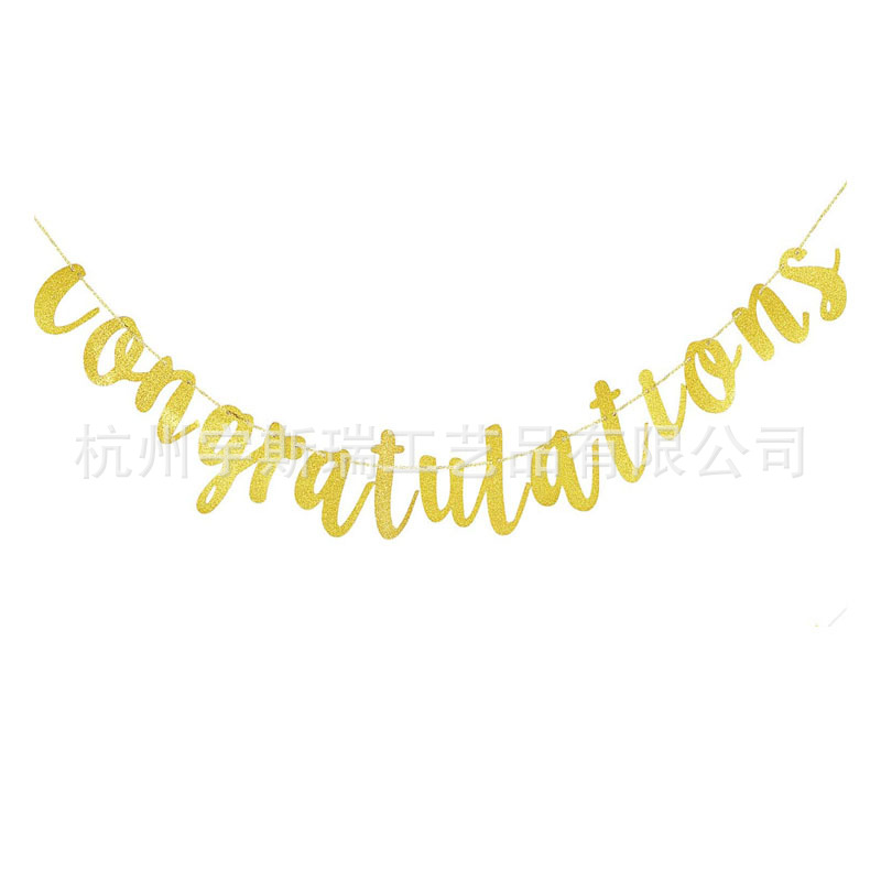 Party Decoration Supplies Glitter Powder Banner Holiday Party Decoration Supplies Spot