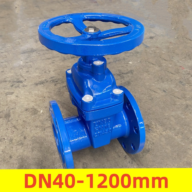 Z45X软密封闸阀 球墨铸铁法兰橡胶闸阀 大口径水利管道暗杆闸阀