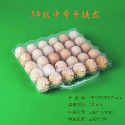Bandeja de huevos de plástico desechable 28 piezas con hebilla con tapa a prueba de golpes transparente suelo huevo caja de embalaje fábrica directa envío gratuito