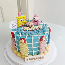 手工DIY 软陶公仔 网红场景玩偶车载摆件 海绵BB儿童海洋生日装饰