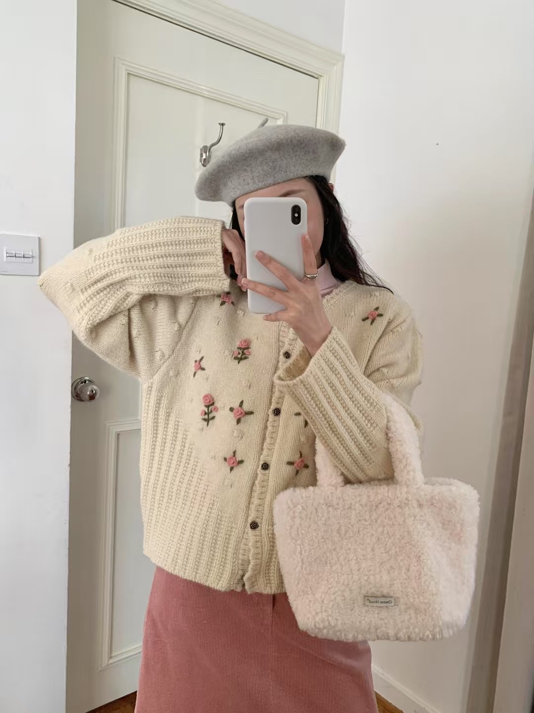 Retro demi-season sweater