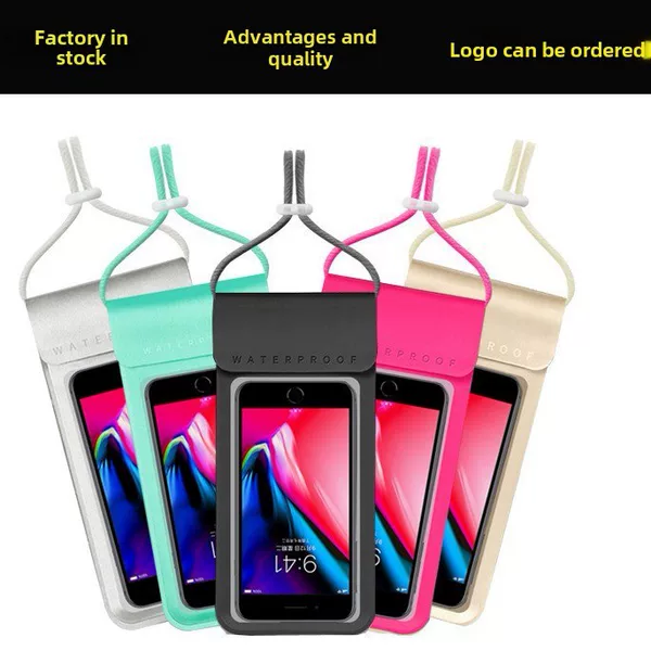Swimming diving mobile phone waterproof bag wholesale tpu touch screen waterproof mobile phone bag transparent mobile phone waterproof protective cover