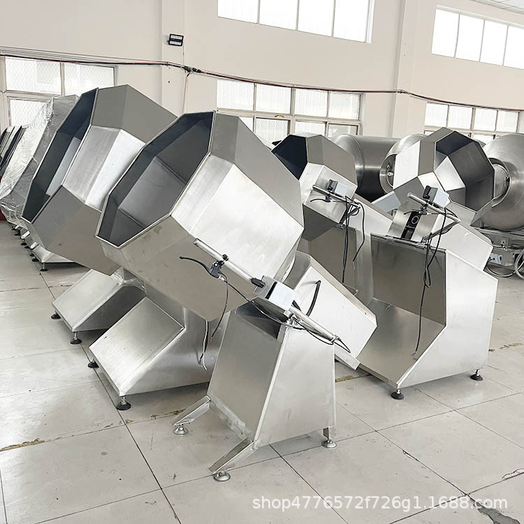 炸鱿鱼圈裹面机 全自动八角拌料机设备 厂家供应麻辣豆干拌料机