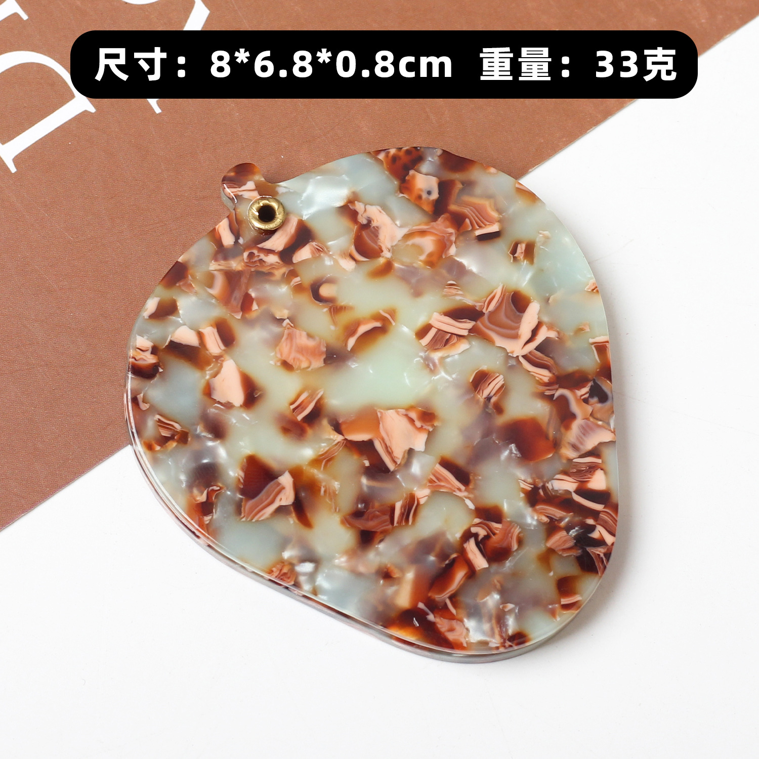 Espejo de hoja de ácido acético Espejo de vidrio Espejo de tocador Espejo de maquillaje Espejo de protección de corazón plegable de almacenamiento de viaje