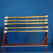 鞋厂烤灯远红外线镀金红宝石半镀白透明发热管