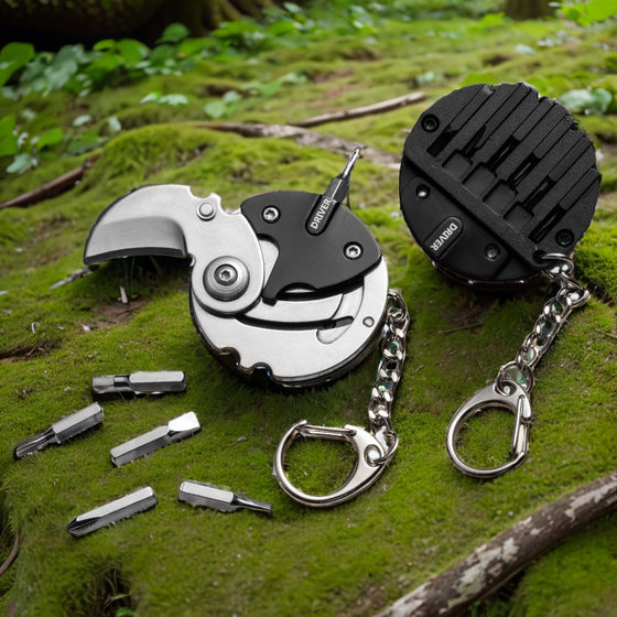 Coin Pocket Outdoor Folding Knife Sharp Portable Pocket Pendant Neck Key Mini EDC Tool Fruit Knife
