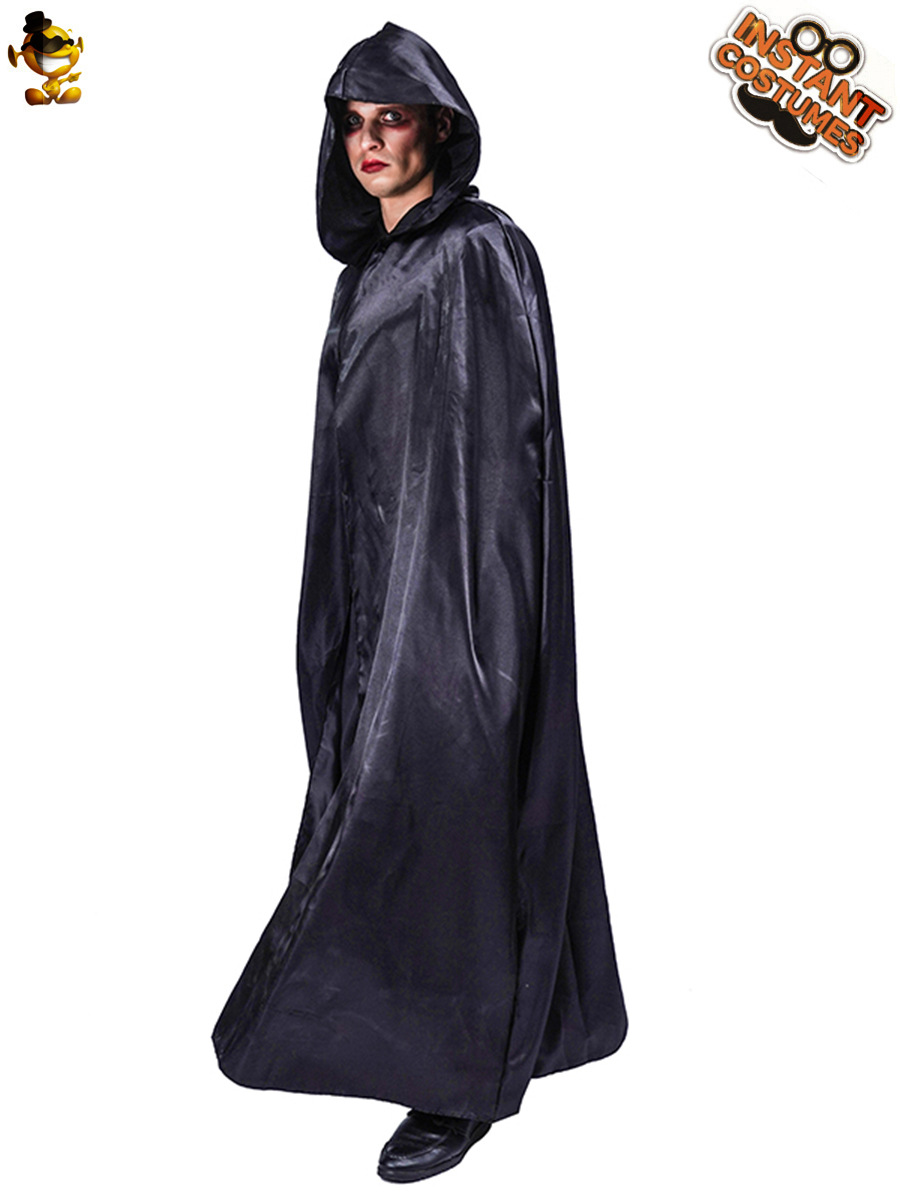 Halloween hombres adultos capa de vampiro Halloween grandes hombres de la muerte de rol capa de fiesta disfraz