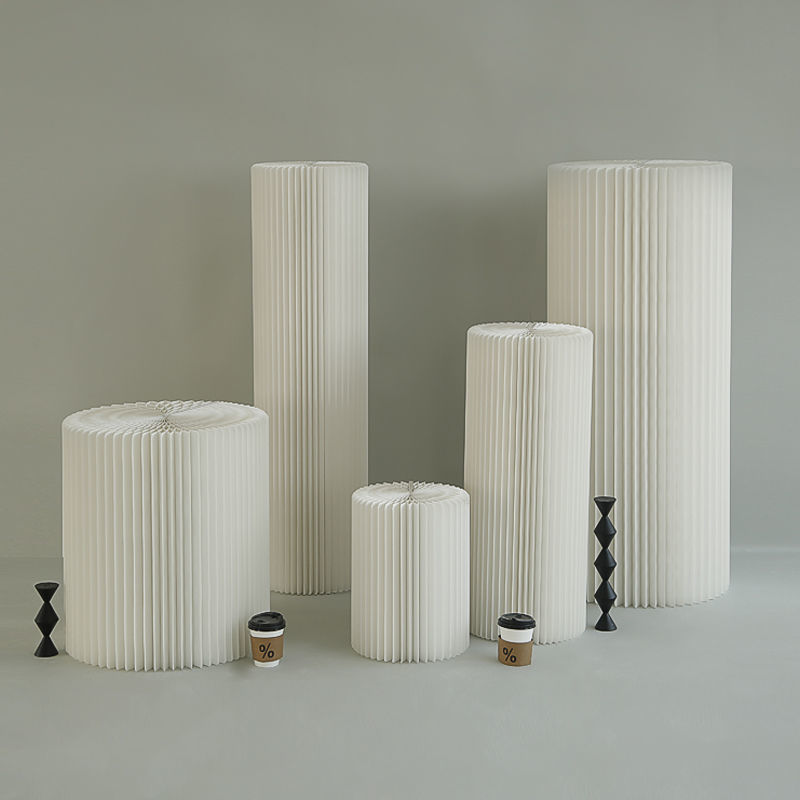 圆柱展示台香包纸圆柱展台鞋店橱窗陈列创意便携式轻奢艺展架