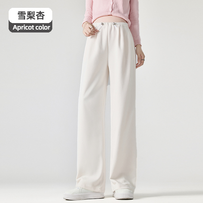 婧麒孕妇裤春秋季2025新款外穿阔腿裤子女孕期长裤不勒肚子孕妇装|undefined