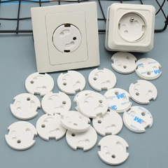New Round Spring Protection Cover French Anti-Electrocution Children Power Socket Cover French Home Power Protection Cover