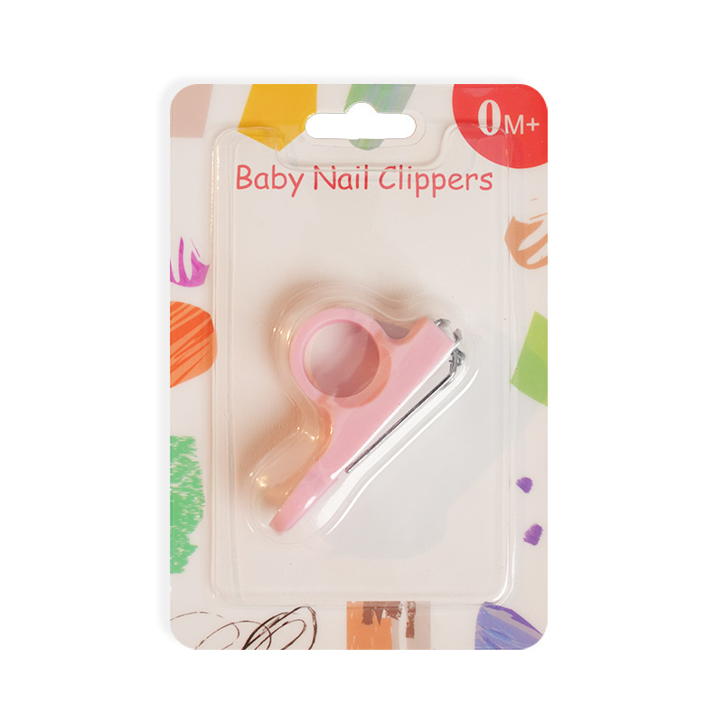 Inglés tarjeta conjunto pulgar cubierta anti-caída bebé cortaúñas bebé seguridad cortaúñas anti-carne semicírculo pulsera tijeras