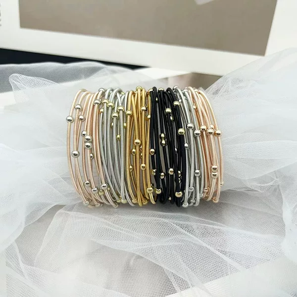 Wire diameter 1.7mm spring wear beads bracelet spiral head can be opened and can be tightened DIY memory spring bracelet wholesale