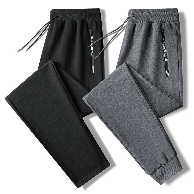 Трансграничные весенне-осенние мужские повседневные брюки большого размера свободный рот плоский