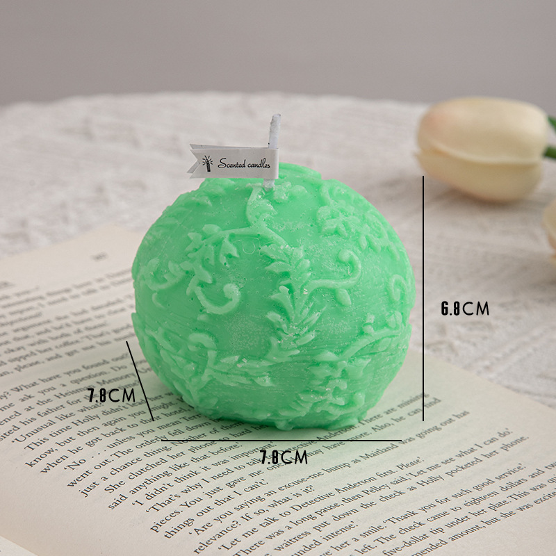 Conjunto de velas aromáticas decorativas com flores_voghion.com