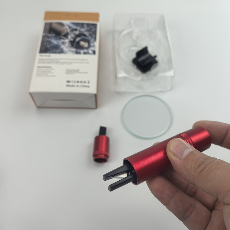 Car Safety Hammer Four-In-One with Cutter Multifunctional Emergency Survival Hammer Safety Hammer Car Escape Window-Breaking Tool