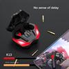 J13 wireless Bluetooth headset number shows the game low delay in -ear lamp effect TWS music/ game mode switch