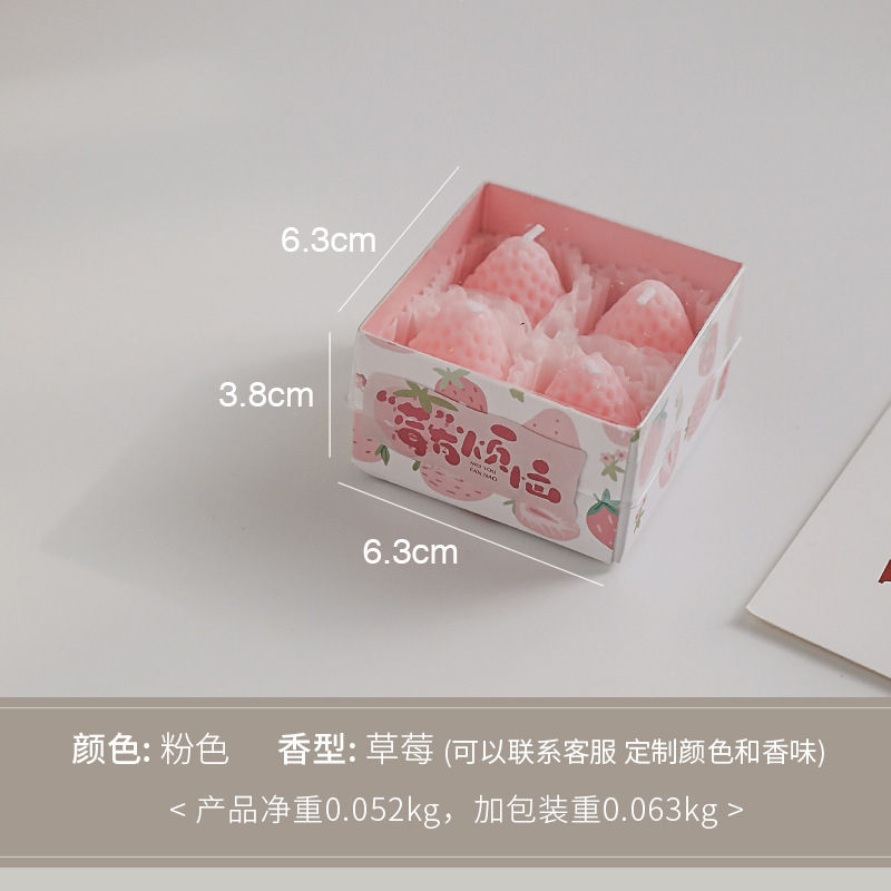 Fresas de fresa de banana regalo de mano vela caja de regalo al por mayor regalo creativo regalo de cumpleaños estilo a mano perfume
