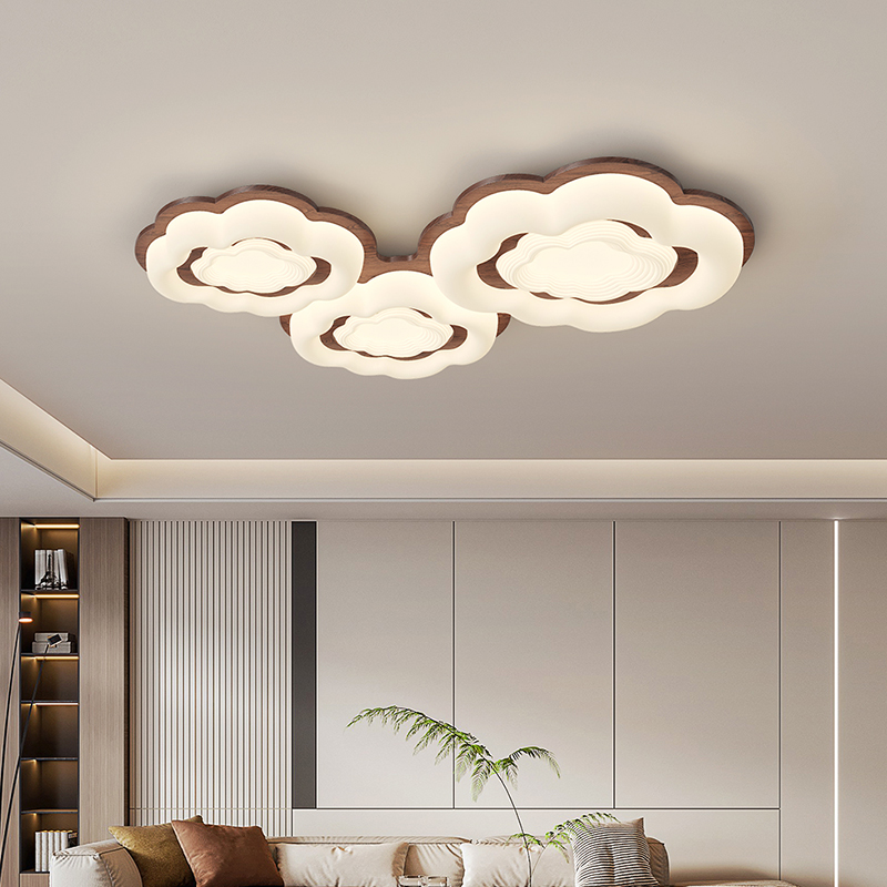 Lámpara de techo de sala de estar Nubes de estilo antiguo Estilo crema de espectro completo Diseñador de protección ocular Nubes creativas Estilo antiguo Zhongshan