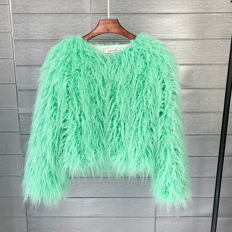 Раскрашенная шерстяная куртка, Aliexpress