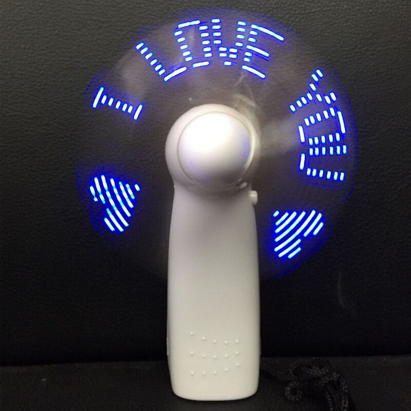 ハンドヘルド LED 発光文字フラッシュワードファン DIY クリエイティブ広告扇風機ミニ小型ファンカスタマイズされたロゴ|undefined
