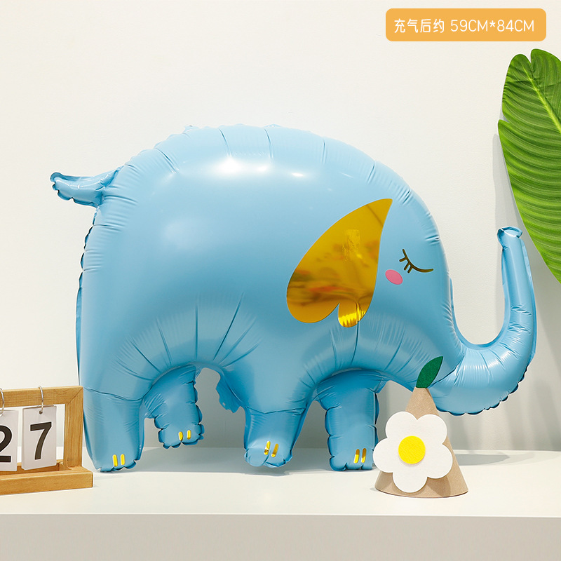 Decoración de cumpleaños para bebés con temática de regreso a clases, globos de animales de dibujos animados, diseño de fiesta infantil, sesión de fotos, jirafa, elefante