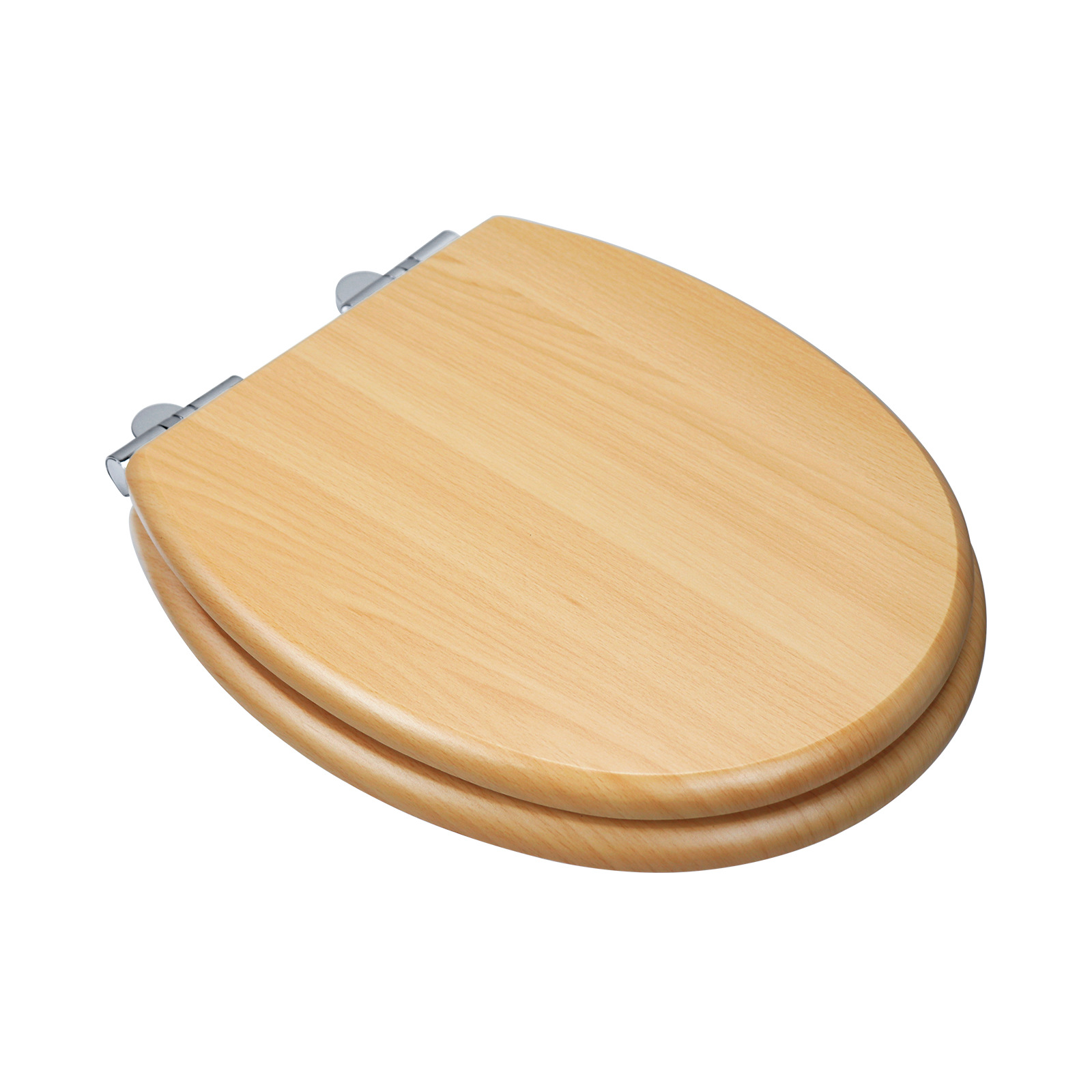 Fábrica directa de 17 pulgadas tablero de densidad madera MDF cubierta de inodoro cinta de PVC piel ligera cinta de madera de hayaca caer lentamente