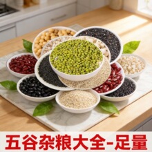 绿豆黑豆黄豆薏米仁赤小豆黑白芝麻茯苓莲子五谷杂粮500g袋装批发