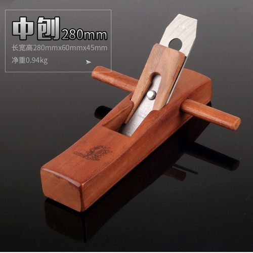 Mudingfang mahogany woodworking planer 280MM medium planer manual planer planer push planer woodworking tools manufacturer direct sale