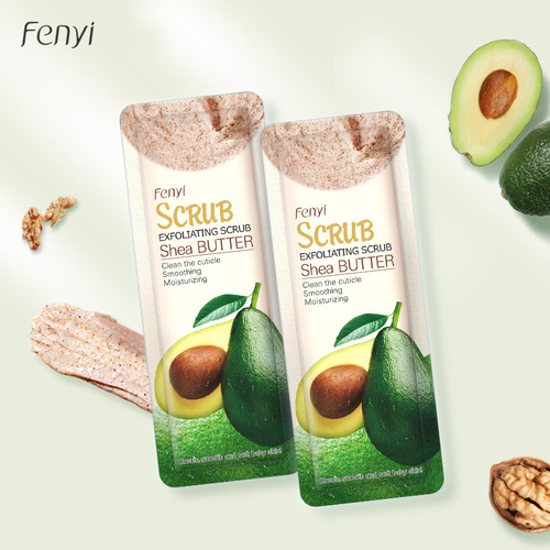 Fenyi Light Shea Butter Scrub 3g Face and Body Cleansing Pore Cutin Mud Trial Pack Cross-border Supply