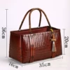 Rectangular bamboo tea set bag [red rhyme style] (excluding pendants)