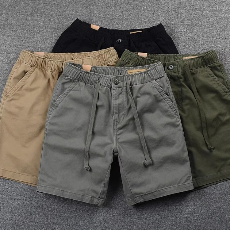Tooling Shorts Men's Summer Ins Trendy Hong Kong-style Casual Loose Straight Japanese-style European and American-style Five-point Sports Pants