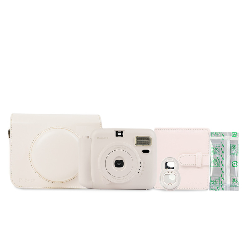 Popoto Includes 10 Sheets of Photo Paper and a Leather Case Package. Domestic Instant Camera in Stock