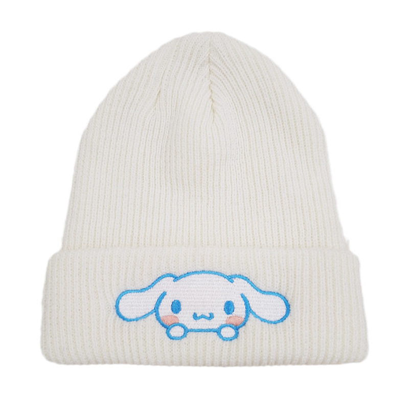 新商品のかわいいクロミ保温帽刺繍ニット帽欧米のアニメ猫の毛糸帽子カップルの帽子|undefined