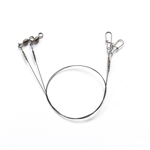 Saigao Luya steel wire titanium wire anti-bite wire with pin eight-character ring pike7*7 fishing lead wire