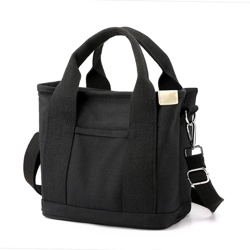 High-looking new  durable daily canvas bag lunch multi-layer tote bag canvas women's bag hand-held practical bag