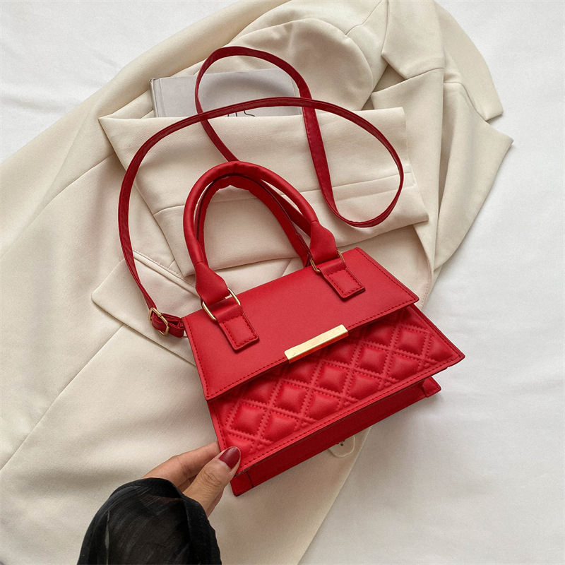 Diseño francés sentido nicho bolsa de moda de las mujeres ins textura de moda portátil cuadrado pequeño bolso personalizado bolsa de mensajero