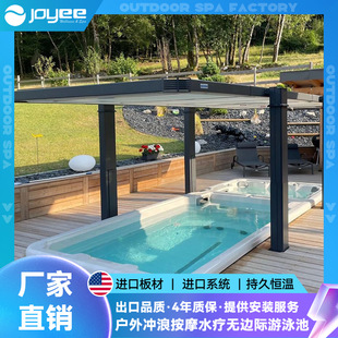 层流式无边际大型智能游泳池别墅工程户外一体式亚克力恒温游泳池-阿里巴巴