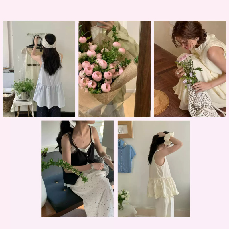 Korean ins style clothing store poster wear blogger atmosphere decorative painting studio photo background wall hanging painting