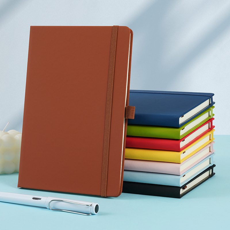 Cuaderno transfronterizo de explosión a5 simple de alto valor de la cara correa de cuaderno de notas de piel pu cuaderno grueso al por mayor