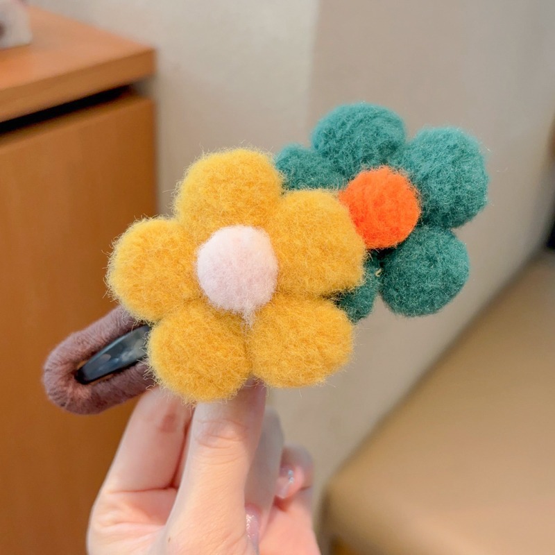 Flores grandes clip de boca de pato para mujeres cabeza trasera clip de cabello de alta sensibilidad más clip lateral agarrar clip de cabello