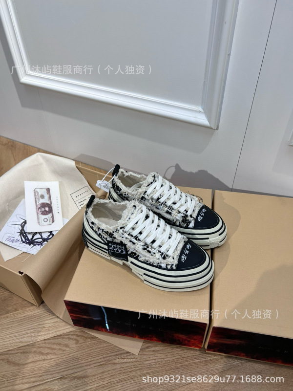 吴建豪同款高版带芯片火焰盒情侣帆布鞋实木厚底增高男女款乞丐鞋|undefined