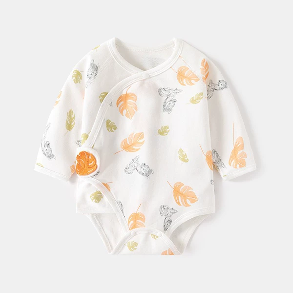 White (orange feather-shaped butt shirt)