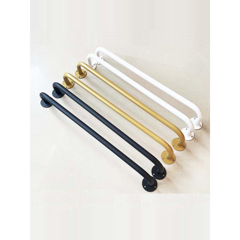 Black Wrought Iron Clothes Rack for Clothing Store, Wall-Mounted Round Tube Display Rack for Men'S, Women'S, and Children's Clothing, Thickened Shelf