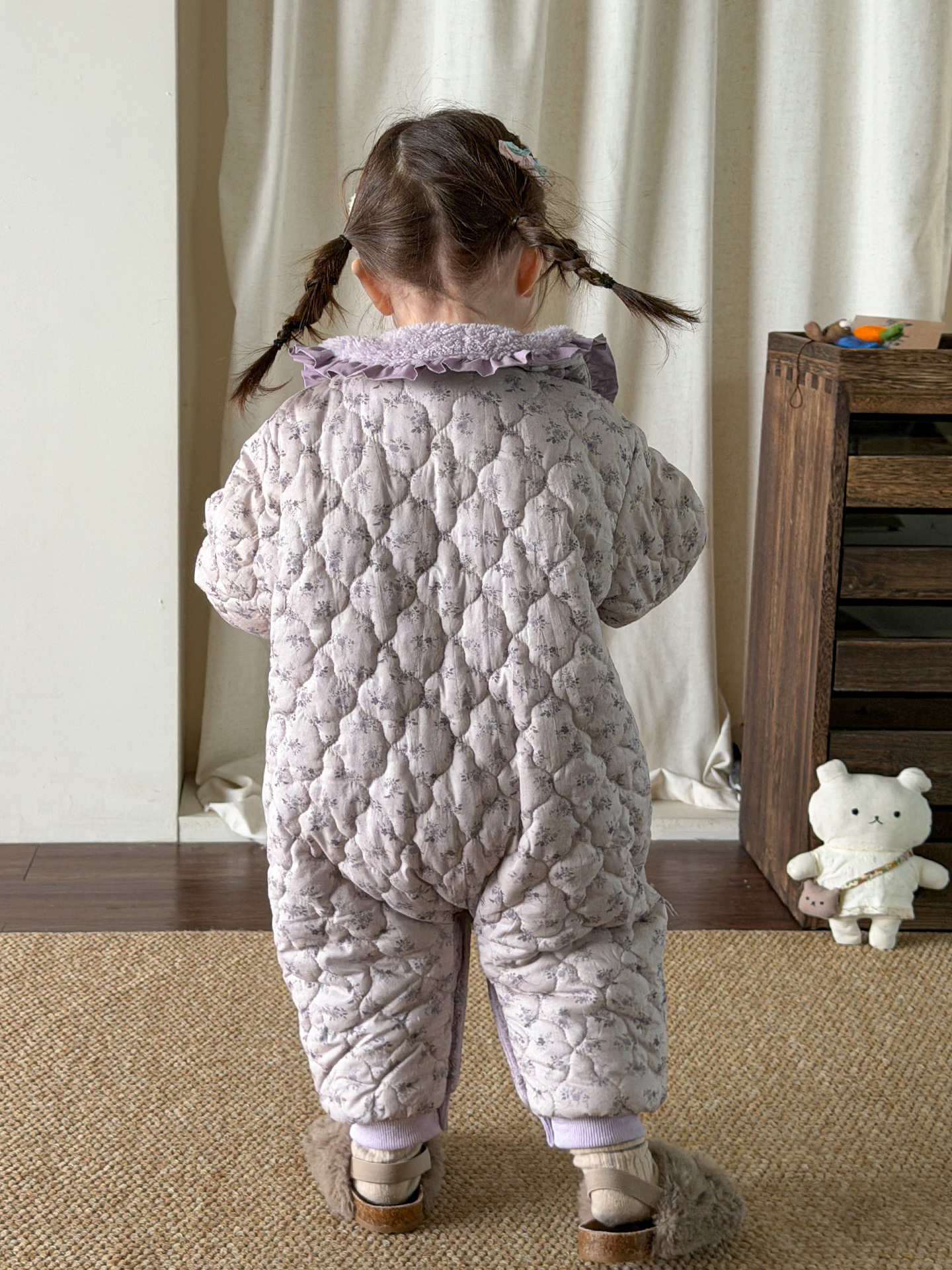 Sugar Pear ropa infantil ropa de invierno ropa de bebé 2025 algodón intercalado baby overcoat ropa de escalada ropa de salida ropa de pijama para niños