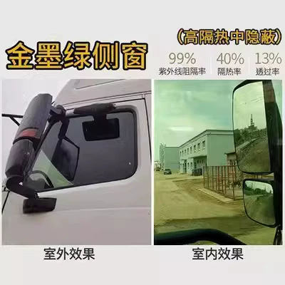 Automotive Film | Self-adhesive Film, Explosion-proof Reflective - front-guard-2-side-windows-rear-gear-high-thermal-insulation-dark-green-75cm-3m