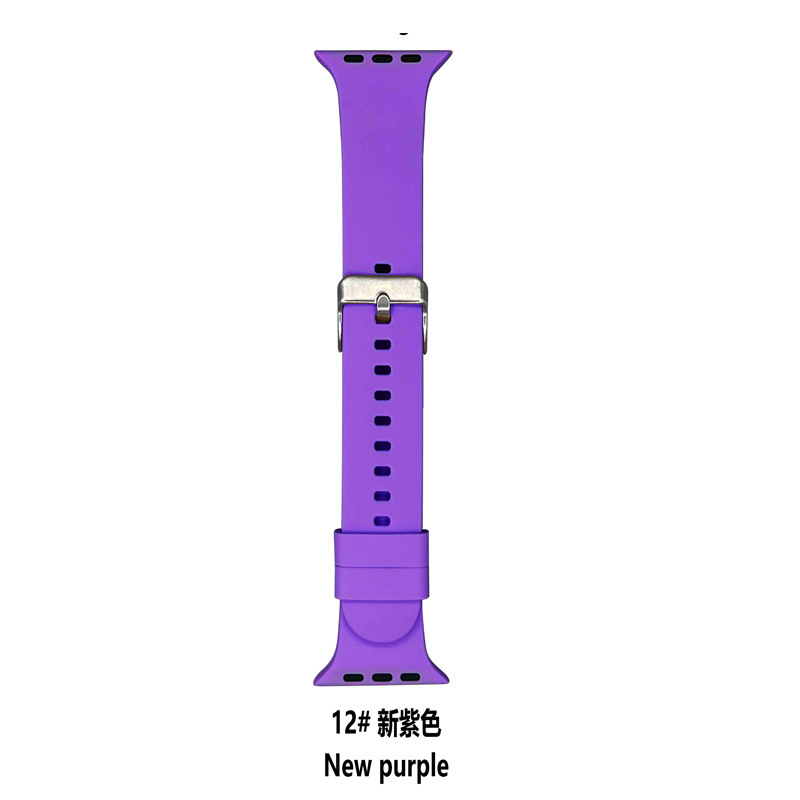 アップルiwatch全系5678ピンの防水運動の純色のシリカゲルサムスンの方ボタンのリンゴの腕時計を適用します。|undefined