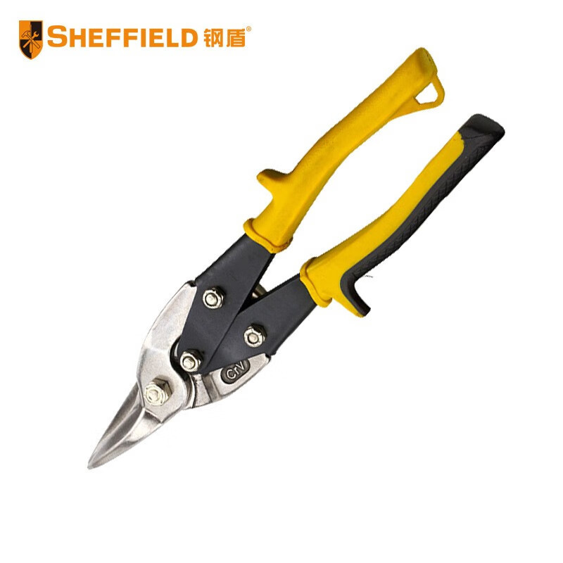 钢盾S068101 10"航空剪(右弯头)不锈钢板剪刀铁皮龙骨剪冷轧板剪