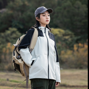 Jacket Workwear Hooded Zipper Autumn Outwear Outdoor Camping Style Waterproof Custom logo Functional Jacket Top D22